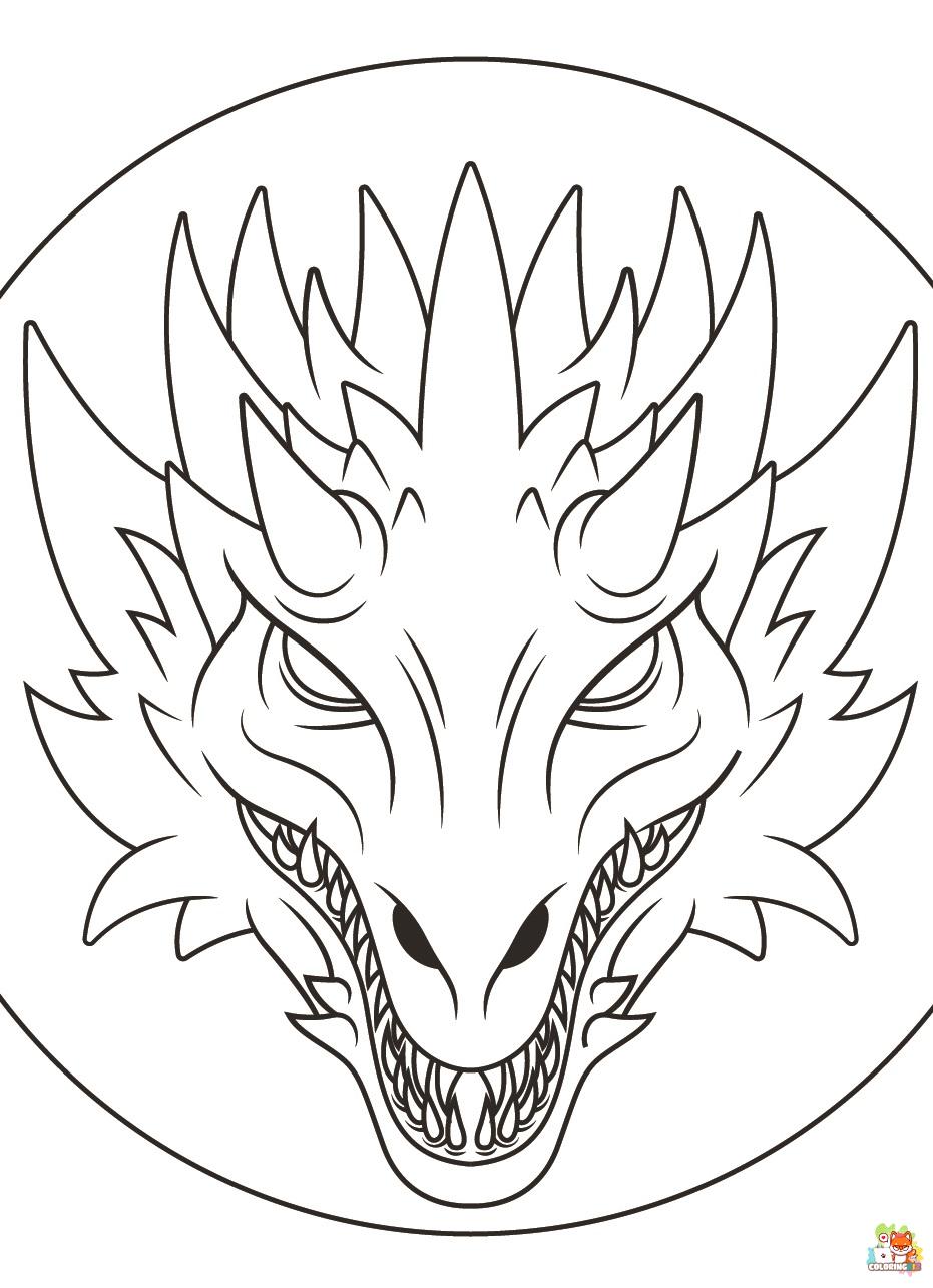 Dragon Coloring Pages 3