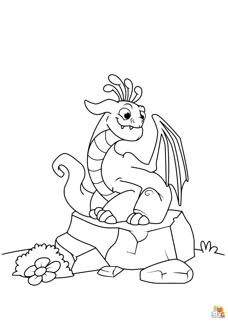 Dragon Coloring Pages 3