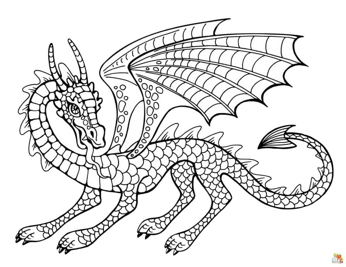 Dragon Coloring Pages 5