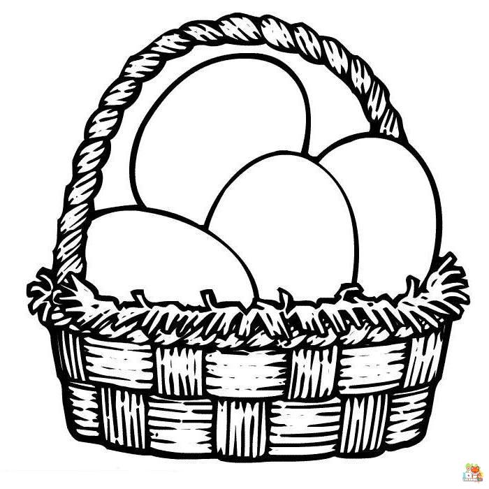 Eggs Coloring Pages 2