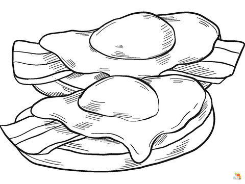 Eggs Coloring Pages 2