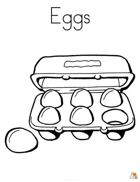 Eggs Coloring Pages 4