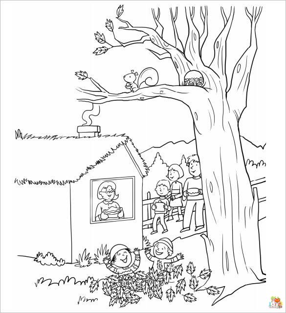 Fall Coloring Pages 6