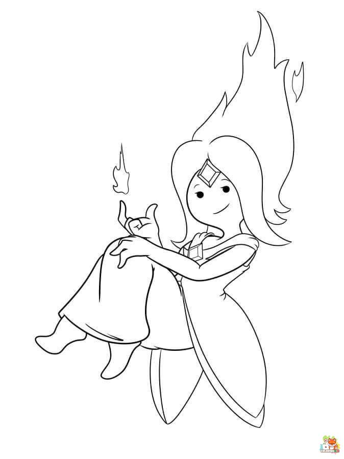 Flame Princess Coloring Pages 3