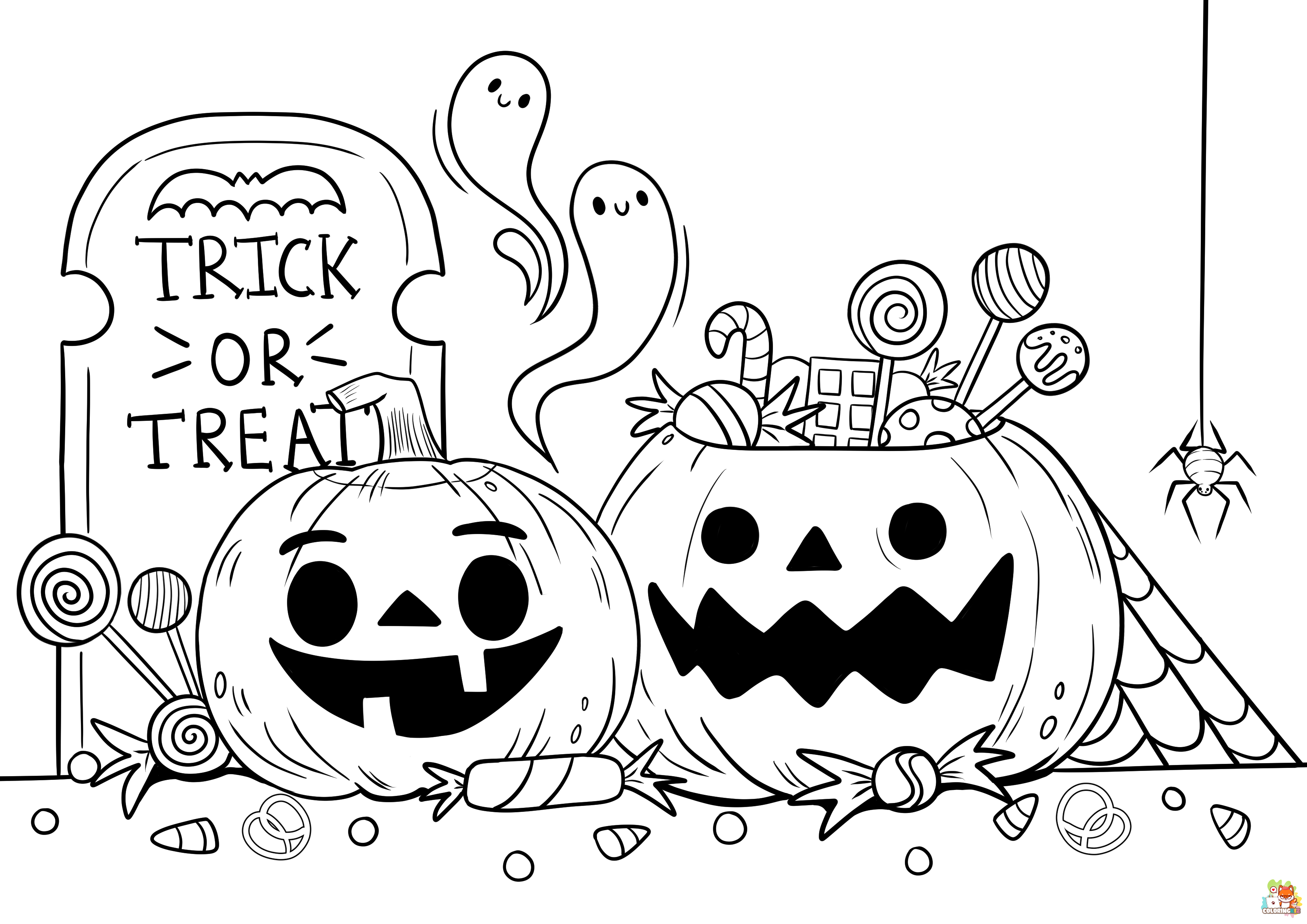 Halloween Coloring Pages 1