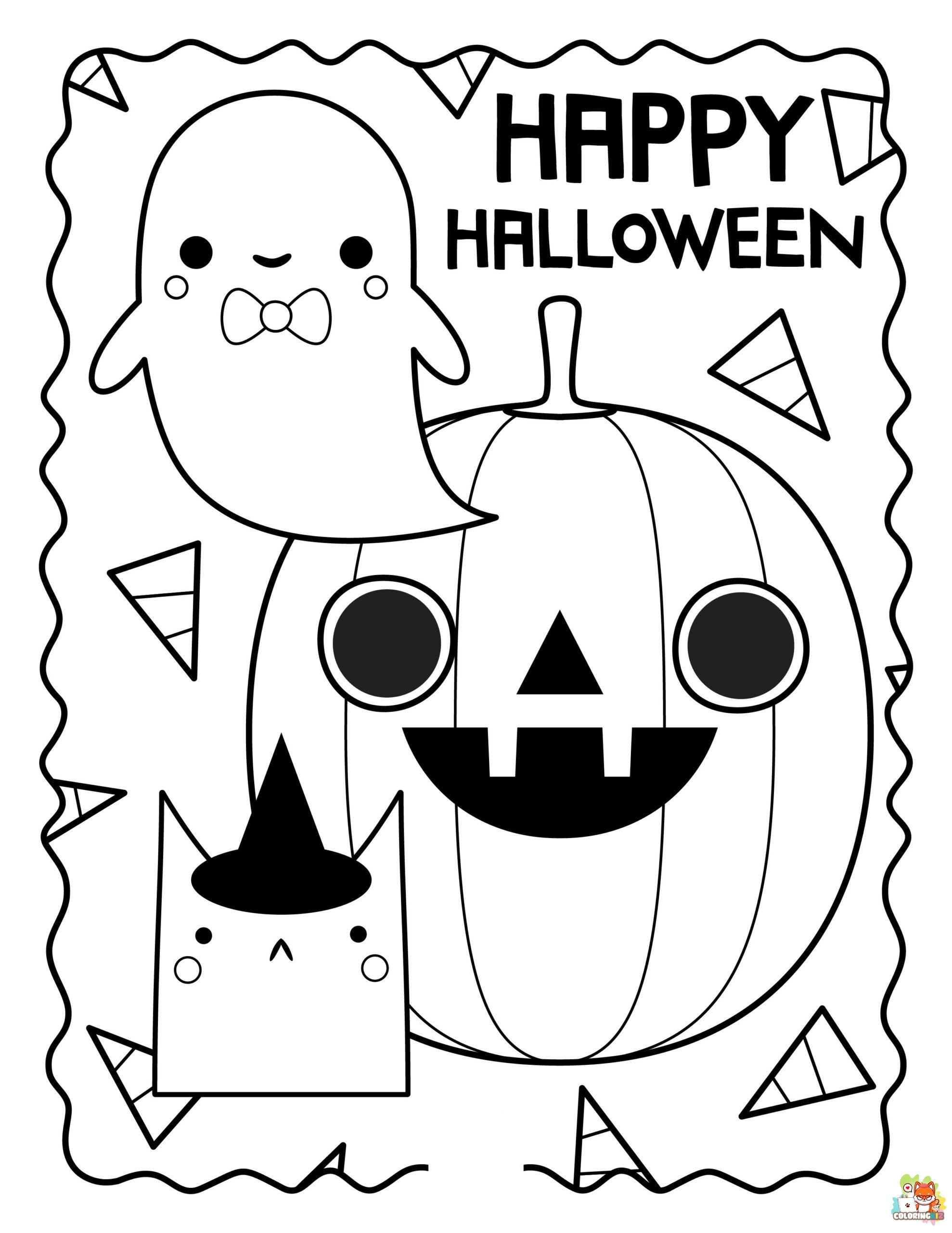 Happy Halloween Coloring Pages 4