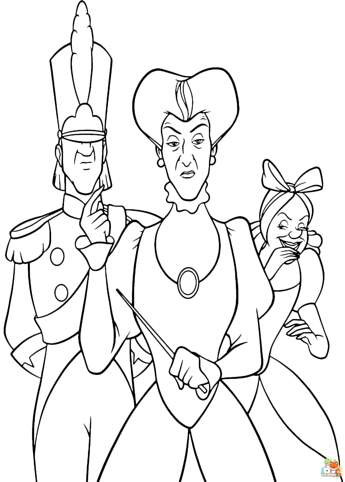 Lady Tremaine from Cinderella Coloring Pages 2