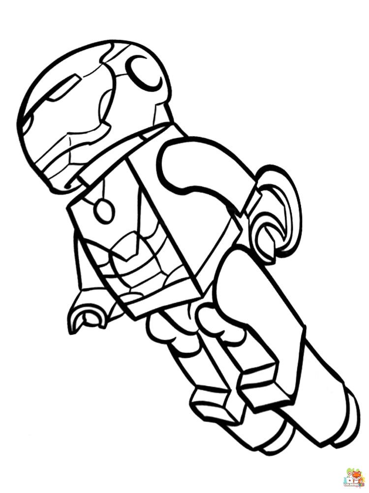 Lego Avengers Coloring Pages 18