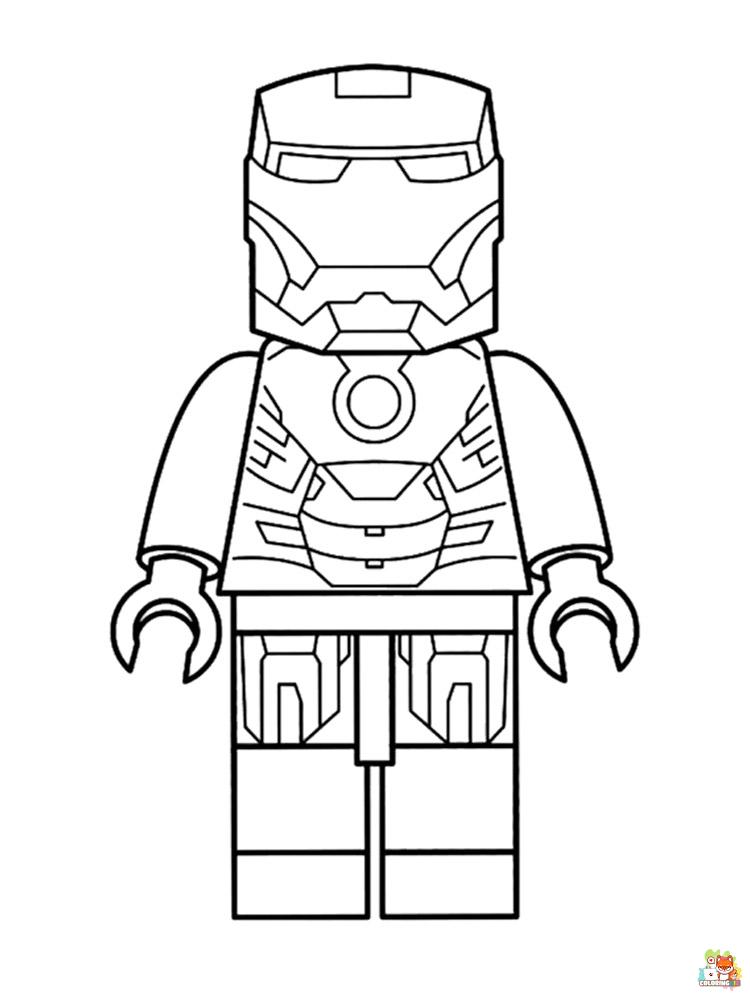 Lego Avengers Coloring Pages 19