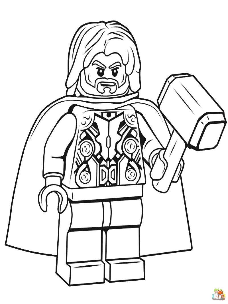 Lego Avengers Coloring Pages 21