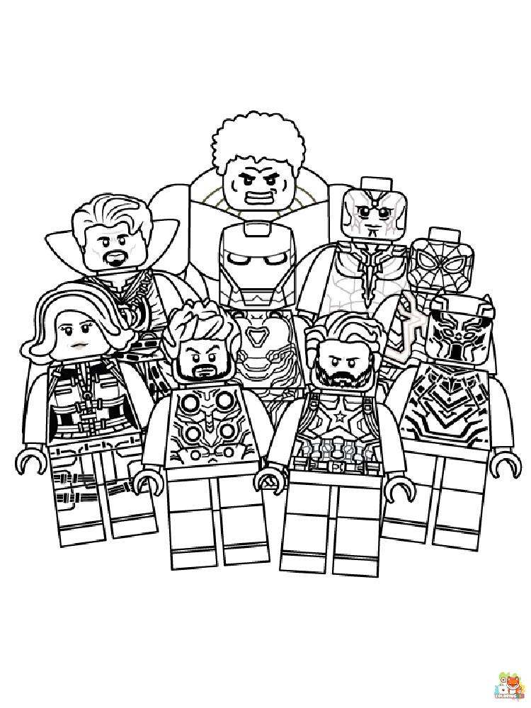 Lego Avengers Coloring Pages 22