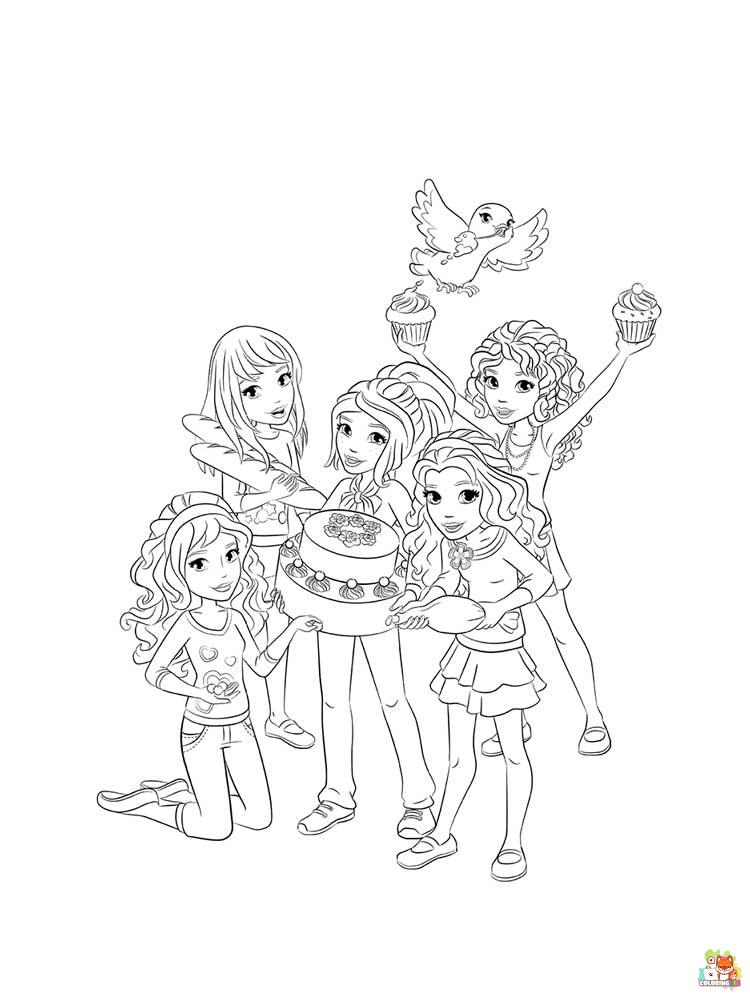 Lego Friends Coloring Pages 1