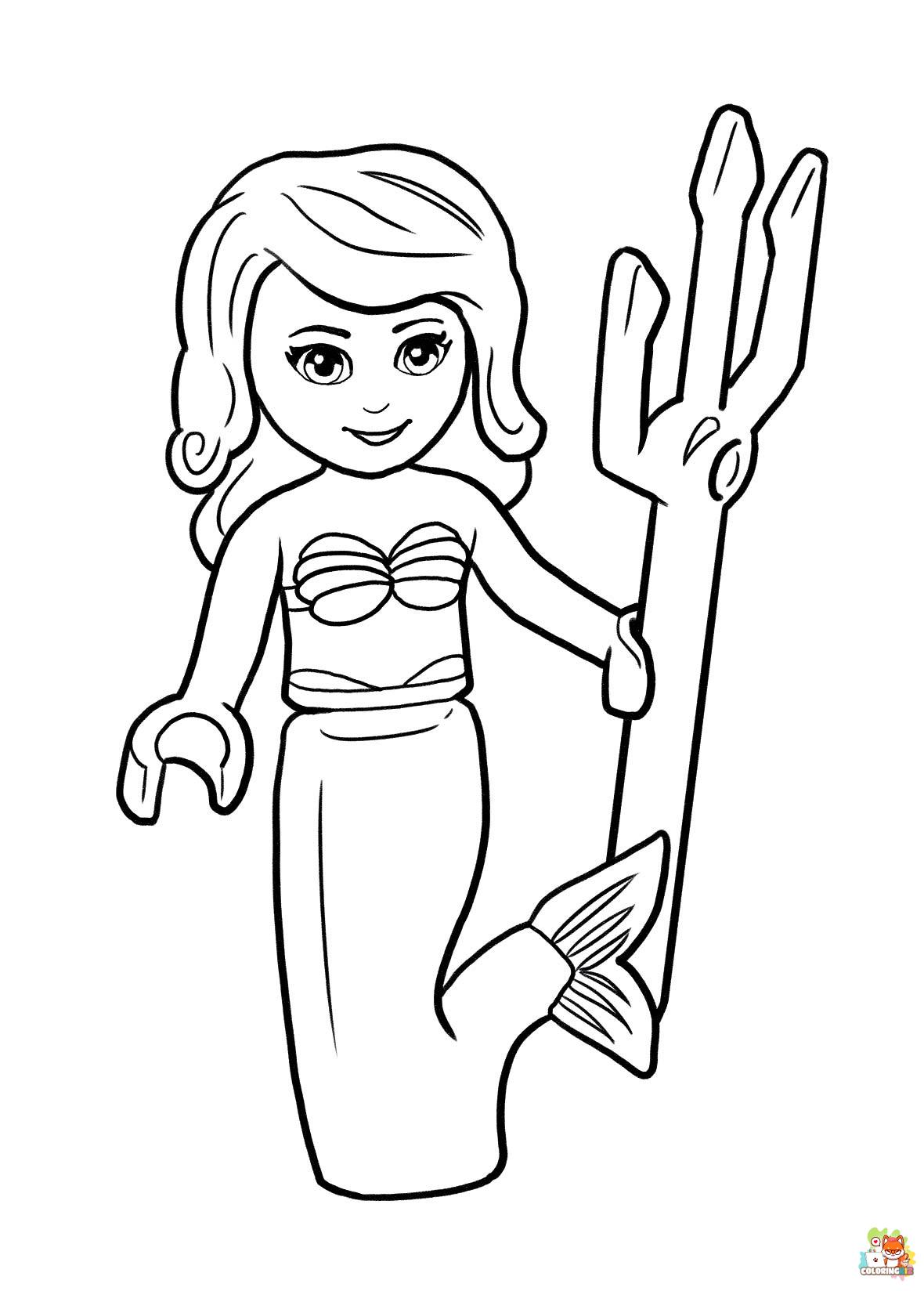 Lego Princess Coloring Pages 3