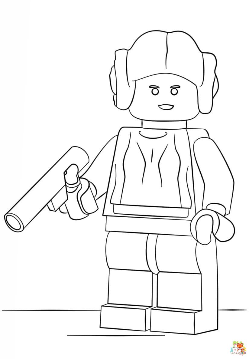 Lego Princess Coloring Pages 4