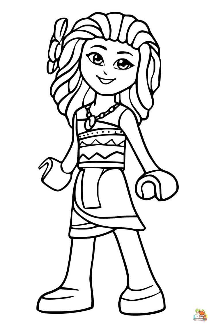 Lego Princess Coloring Pages 5