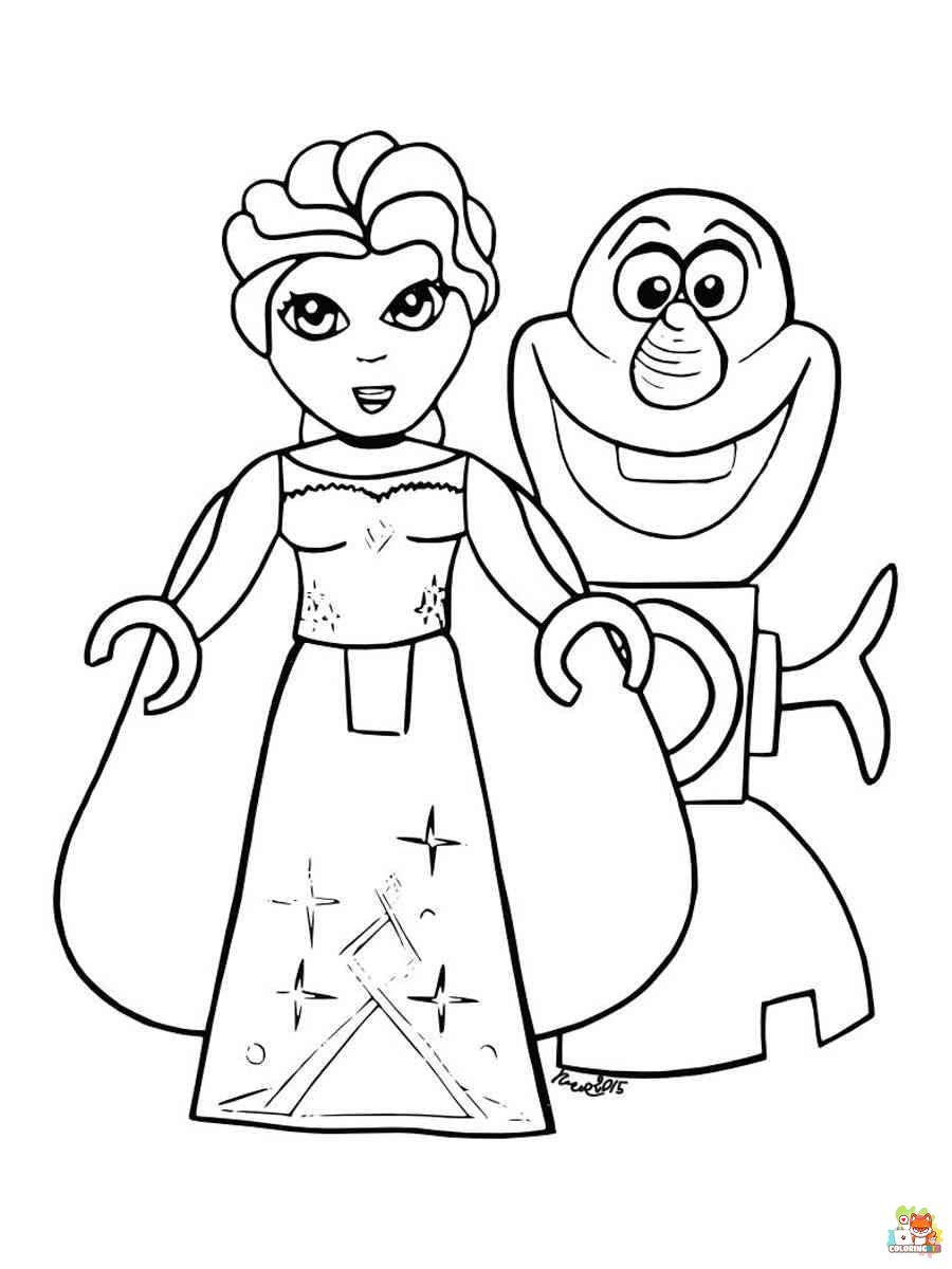 Lego Princess Coloring Pages 6