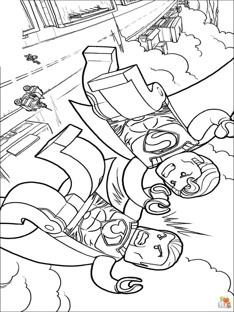 Lego Superman Coloring Pages 6