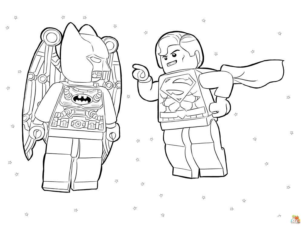 Lego Superman Coloring Pages 8