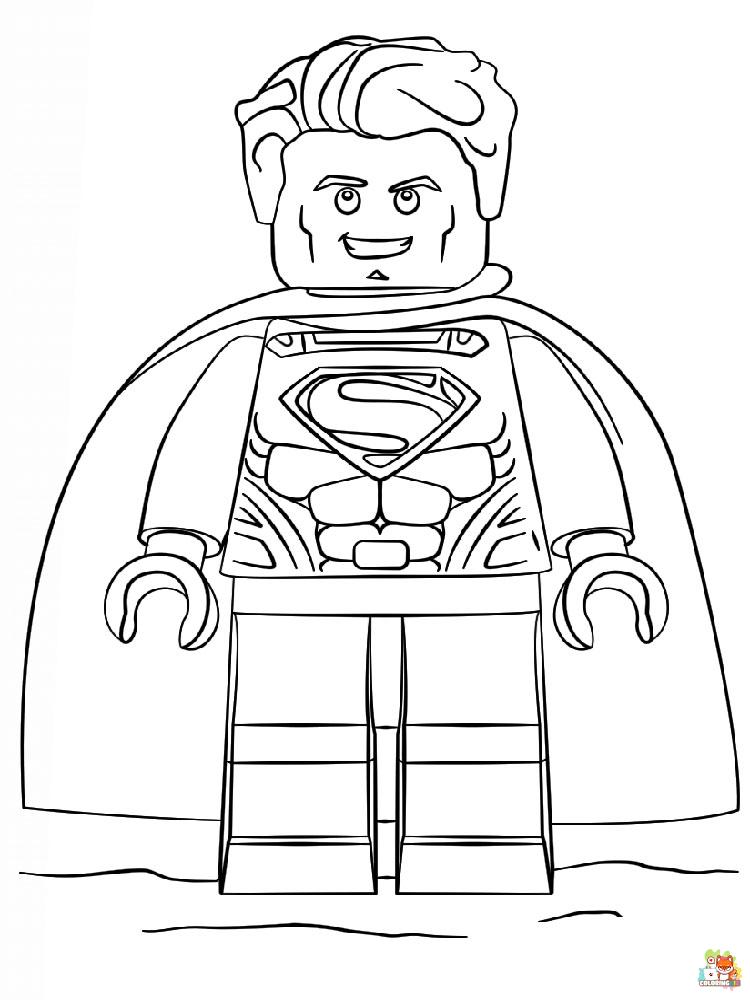 Lego Superman Coloring Pages free