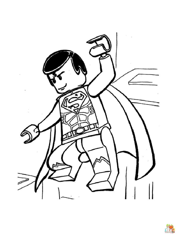 Lego Superman Coloring Pages printable