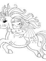 Little Girl On Unicorn