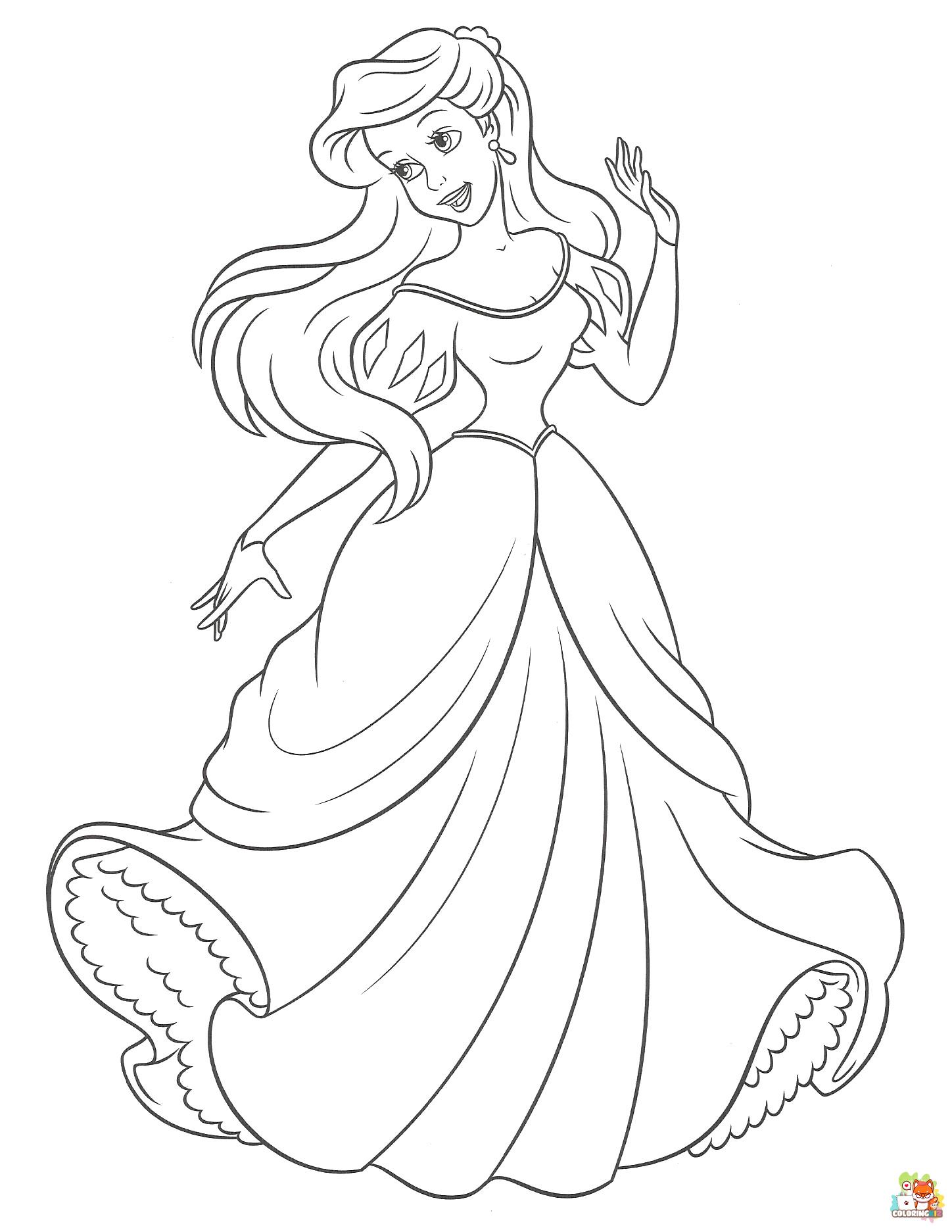 Little Mermaid Coloring Pages 1