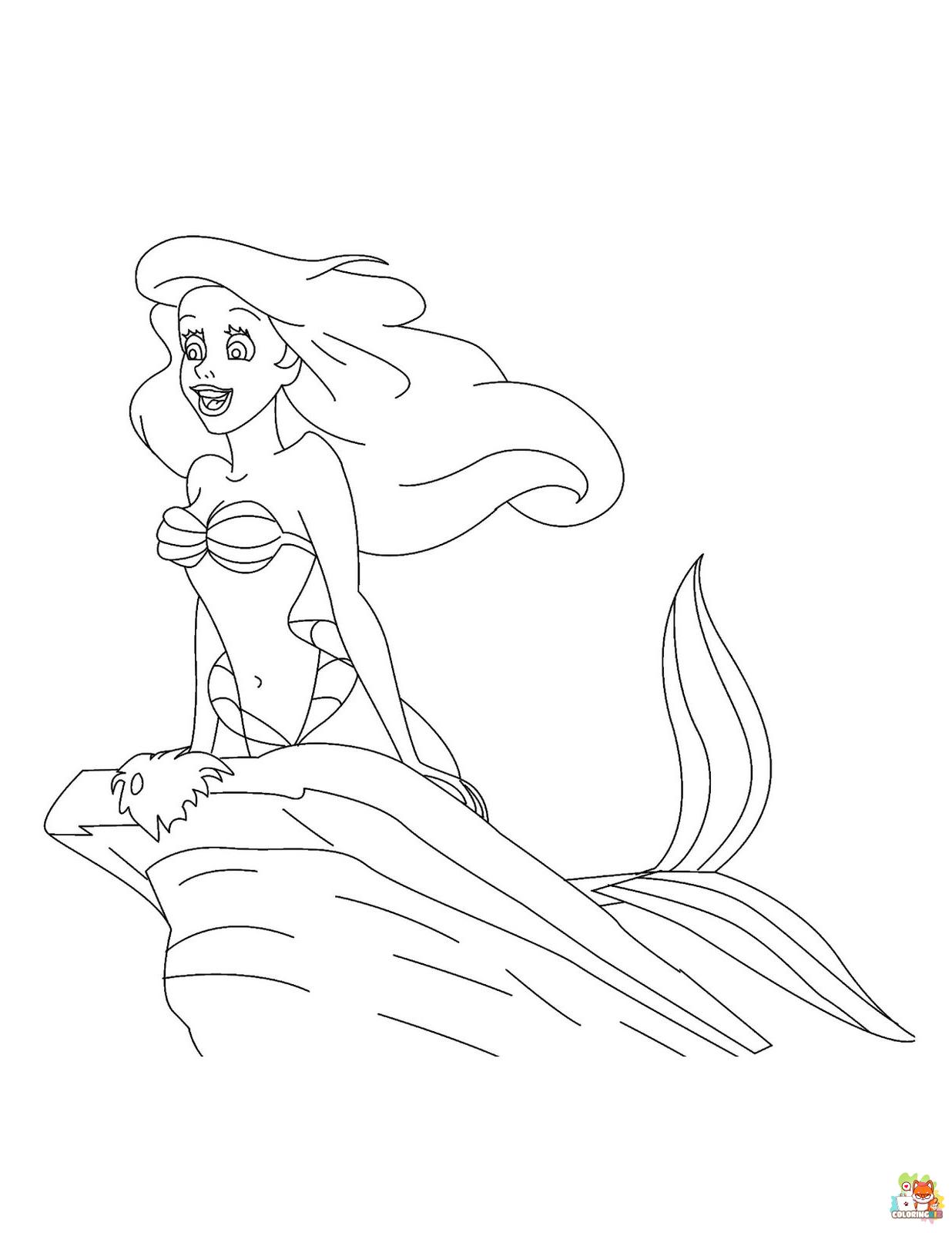 Little Mermaid Coloring Pages 12