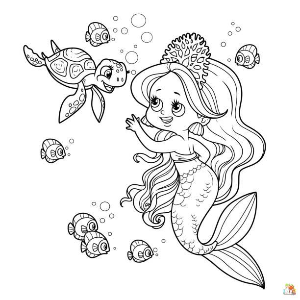 Little Mermaid Coloring Pages 4