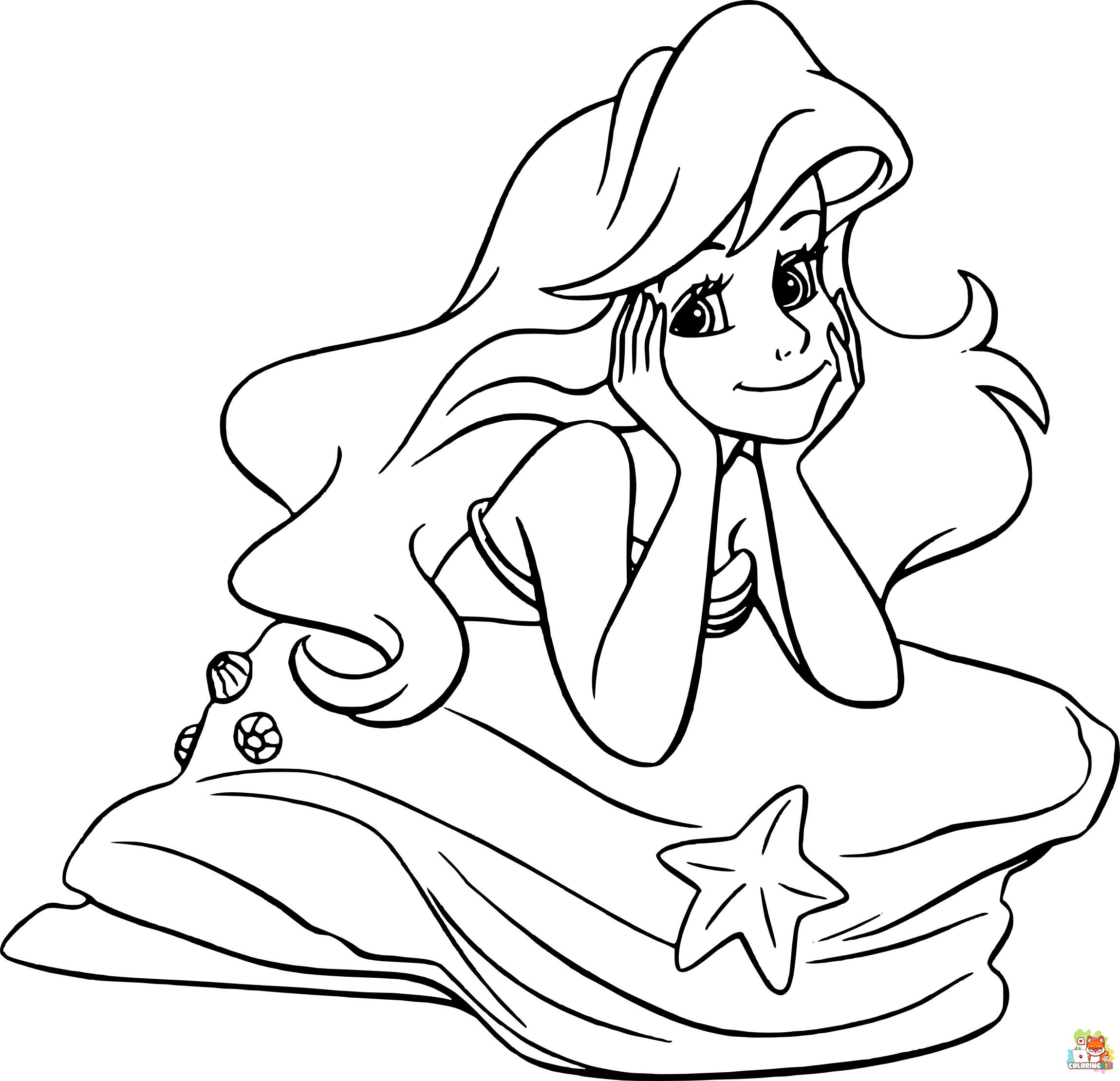 Little Mermaid Coloring Pages 6