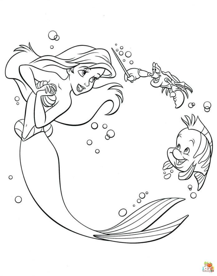Little Mermaid Coloring Pages 8