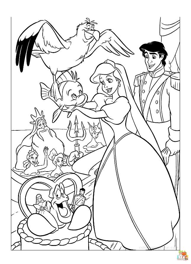 Little Mermaid Coloring Pages 9