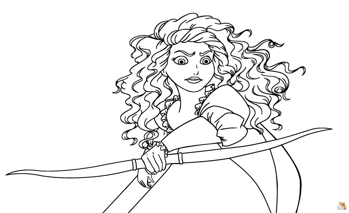 Merida Archery Coloring Pages 3
