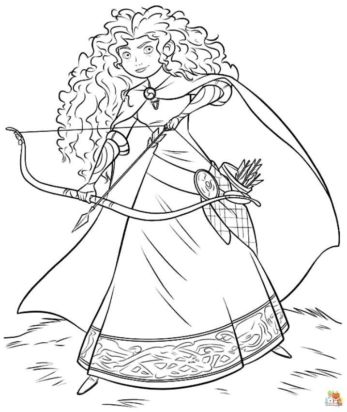 Merida Archery Coloring Pages 4