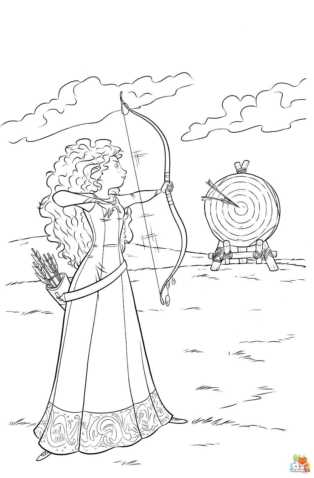 Merida Archery Coloring Pages 5