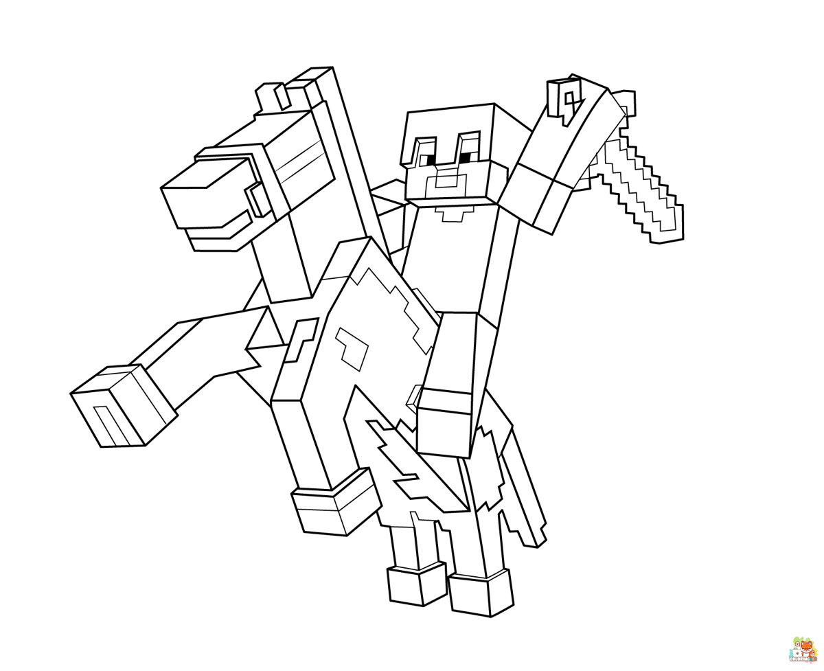 Minecraft Coloring Pages 2