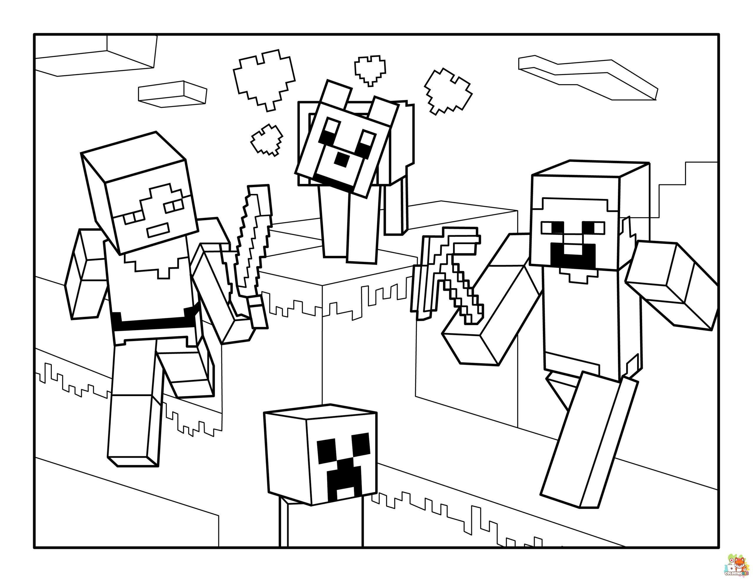 Minecraft Coloring Pages 5