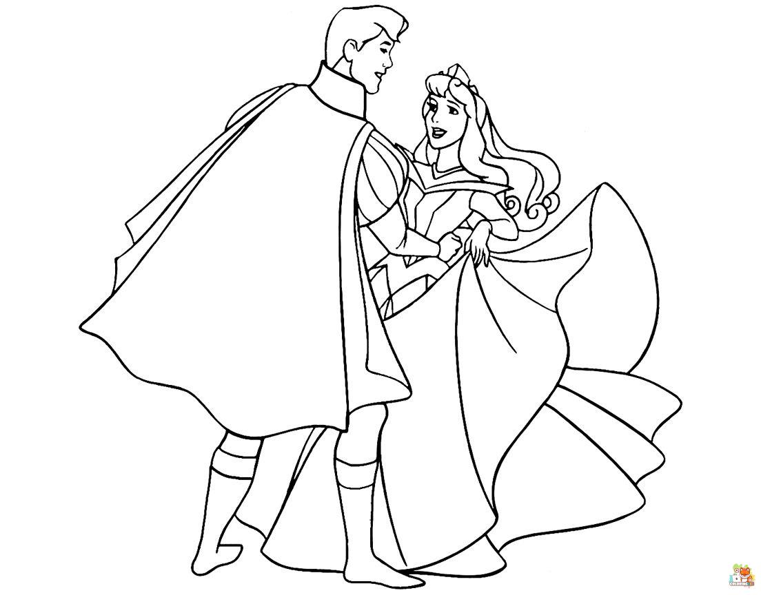 Phillip and Aurora coloring pages 6