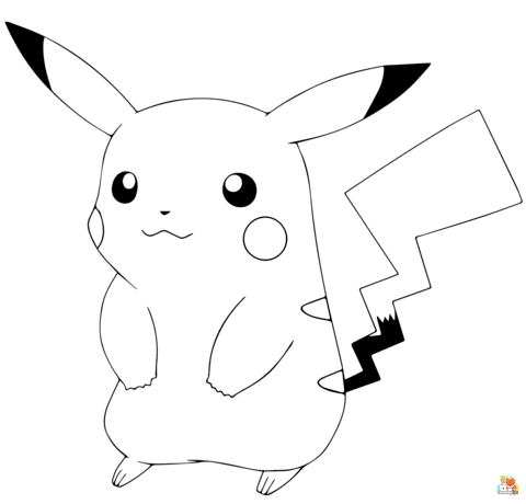 Pikachu Coloring Pages 1