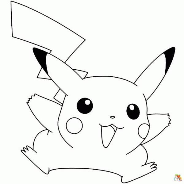 Pikachu Coloring Pages 10