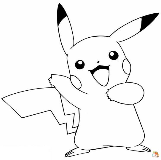 Pikachu Coloring Pages 11