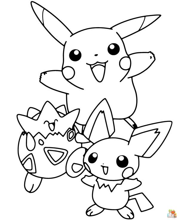 Pikachu Coloring Pages 13