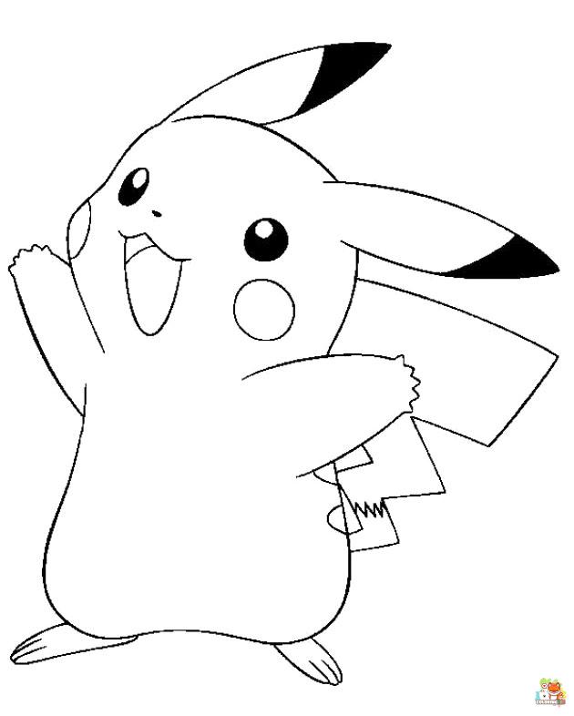 Pikachu Coloring Pages 6