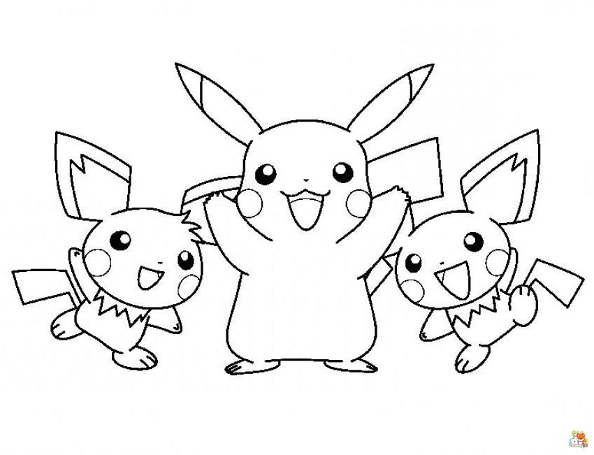 Pikachu Coloring Pages 7