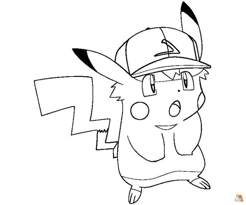 Pikachu Coloring Pages 8