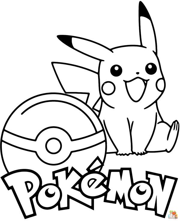 Pikachu Coloring Pages 9