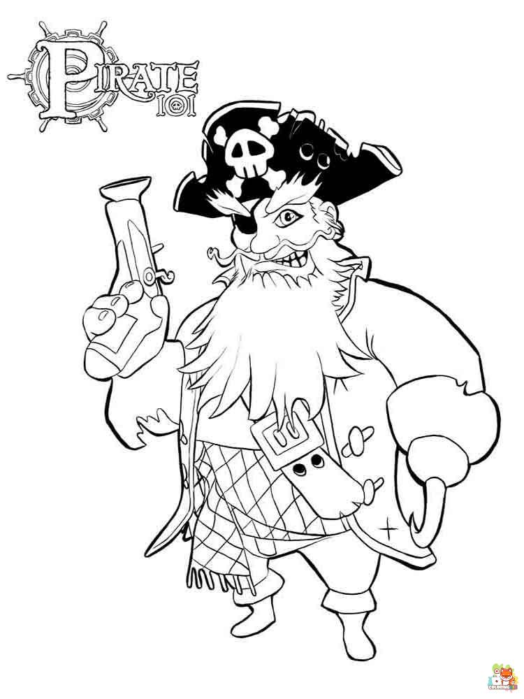 Pirate Coloring Pages 46