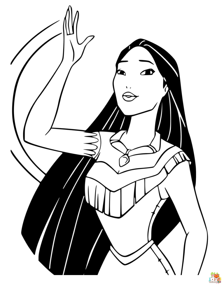 Pocahontas Coloring Pages 1