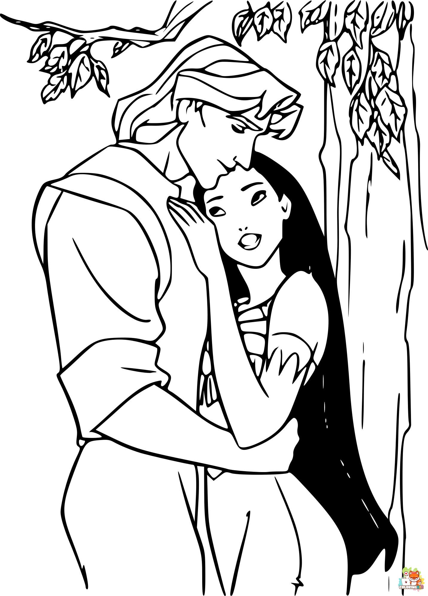 Pocahontas Coloring Pages 1