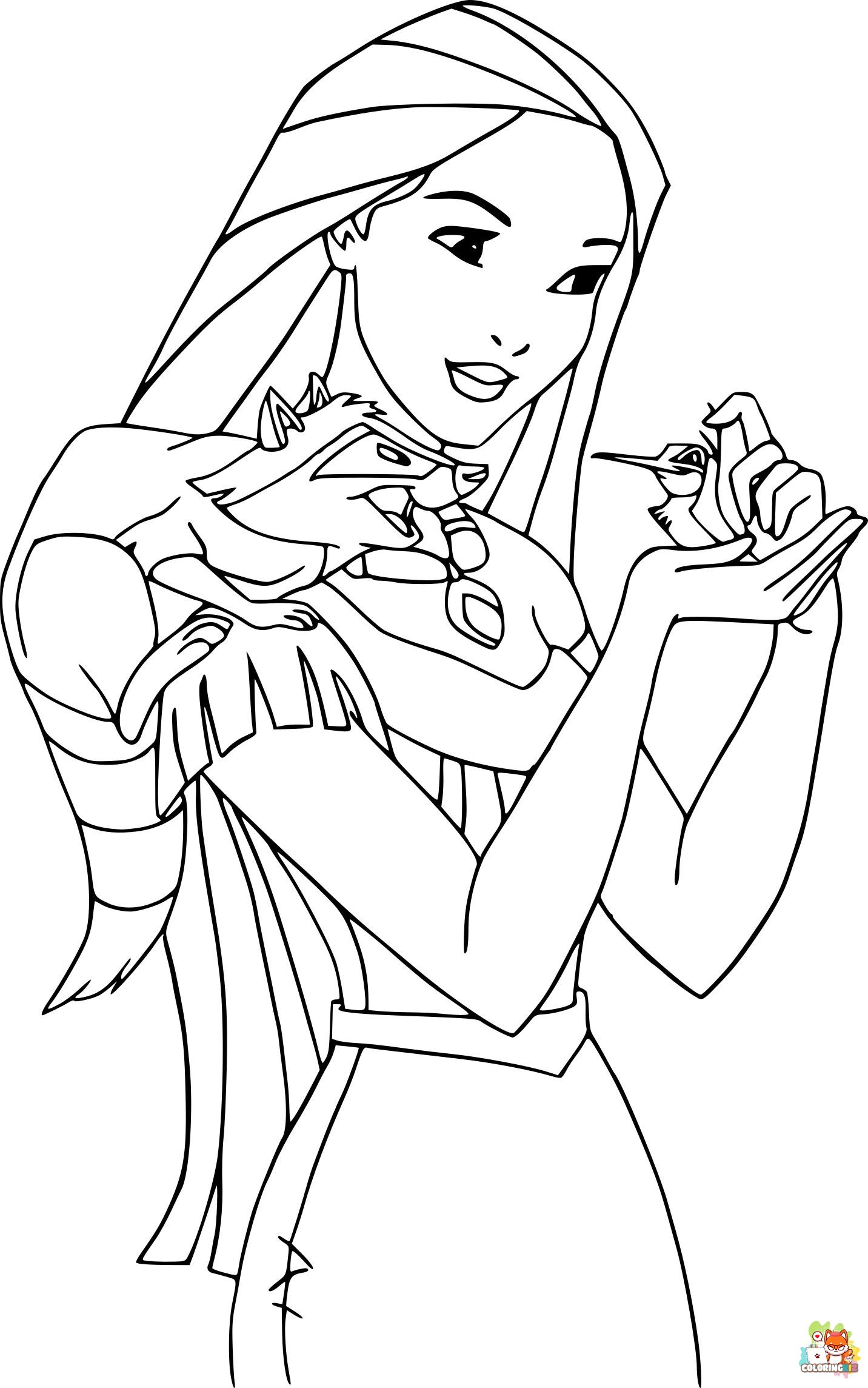 Pocahontas Coloring Pages 4