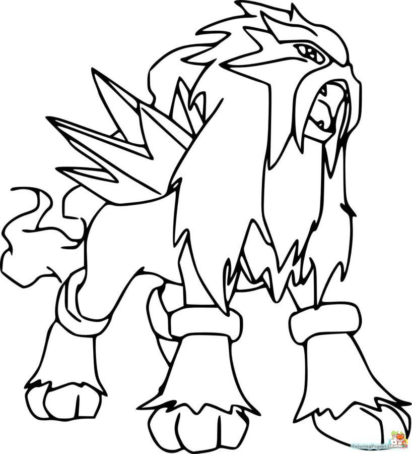 Pokemon Legendary Coloring Pages 19